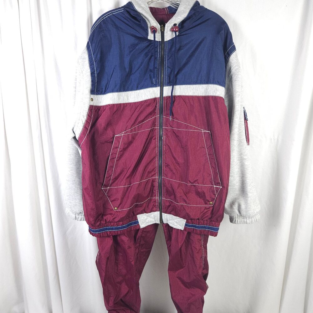 Vintage Misty Valley Sport Womens Large 2-Piece Track Jacket Pants Outfit‎